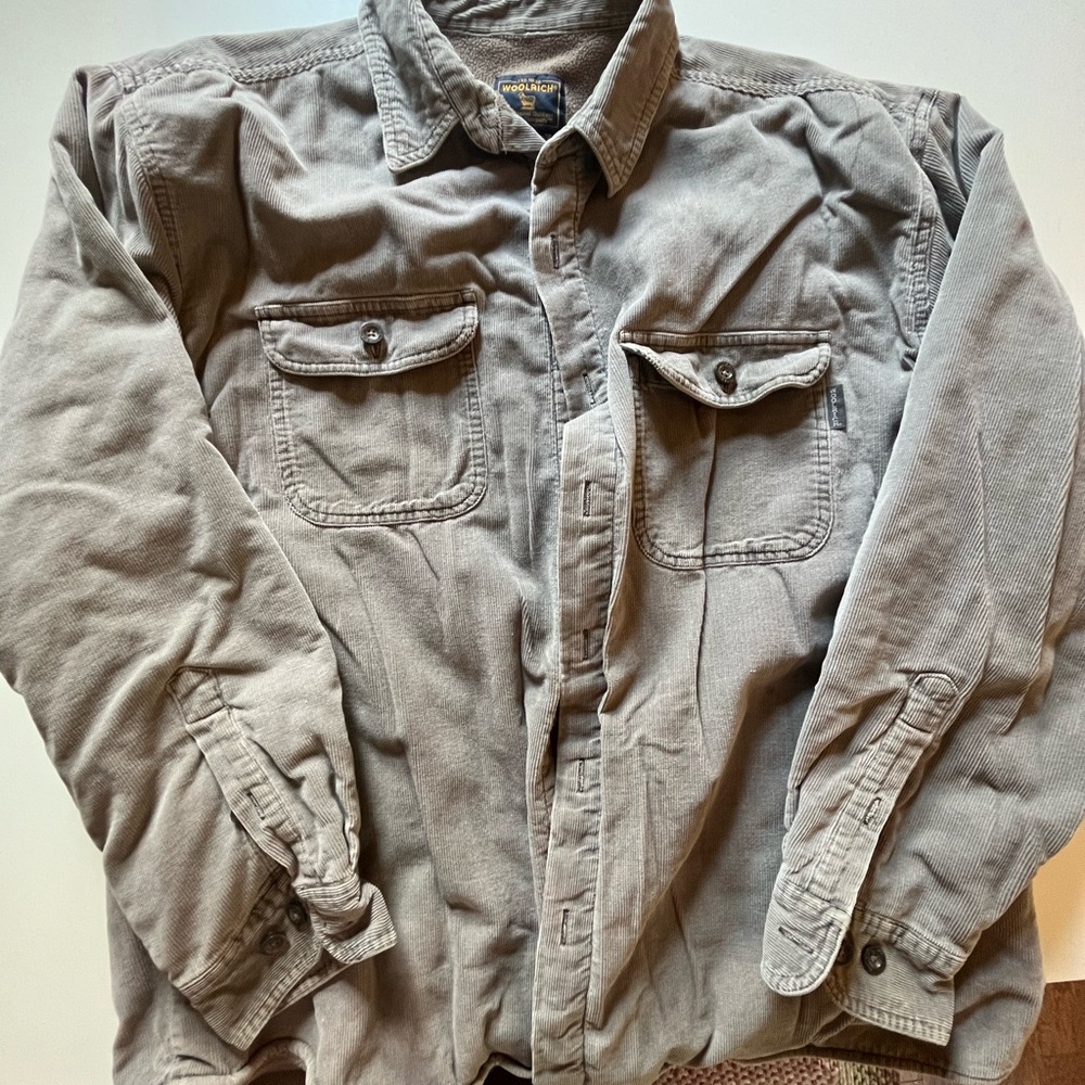 Woolrich corduroy fleece-lined shirt